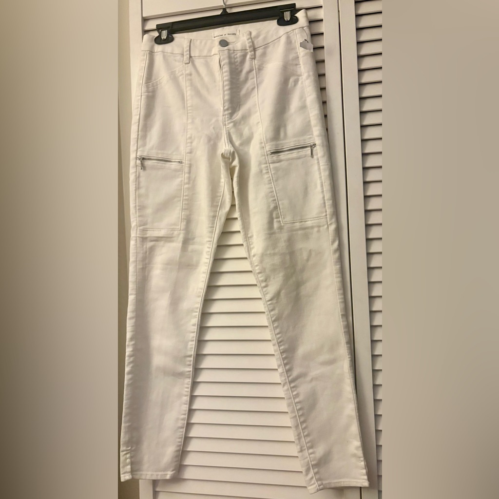 Articles Of Society White High-Rise Skinny Pants